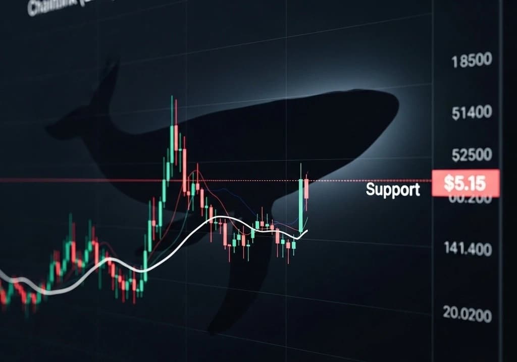 ¿Puede el Valor de Chainlink (LINK) Encontrar Soporte en $5 mientras los Grandes Inversores Intervienen?